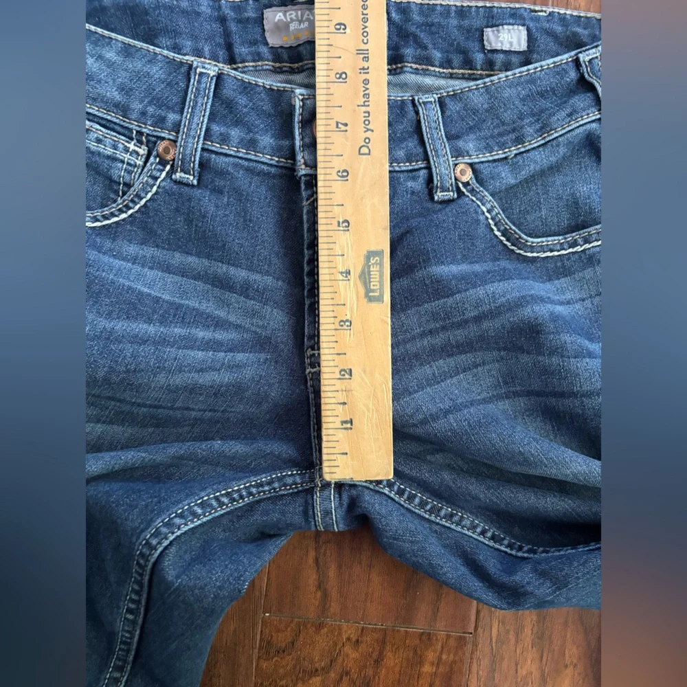 Ariat Rebar Mid Rise Durastretch Nightride Riveter Straight Jean L (fit like R) - Picture 12 of 14